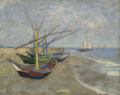 Fishing Boats on the Beach_Van_Gogh_Museum